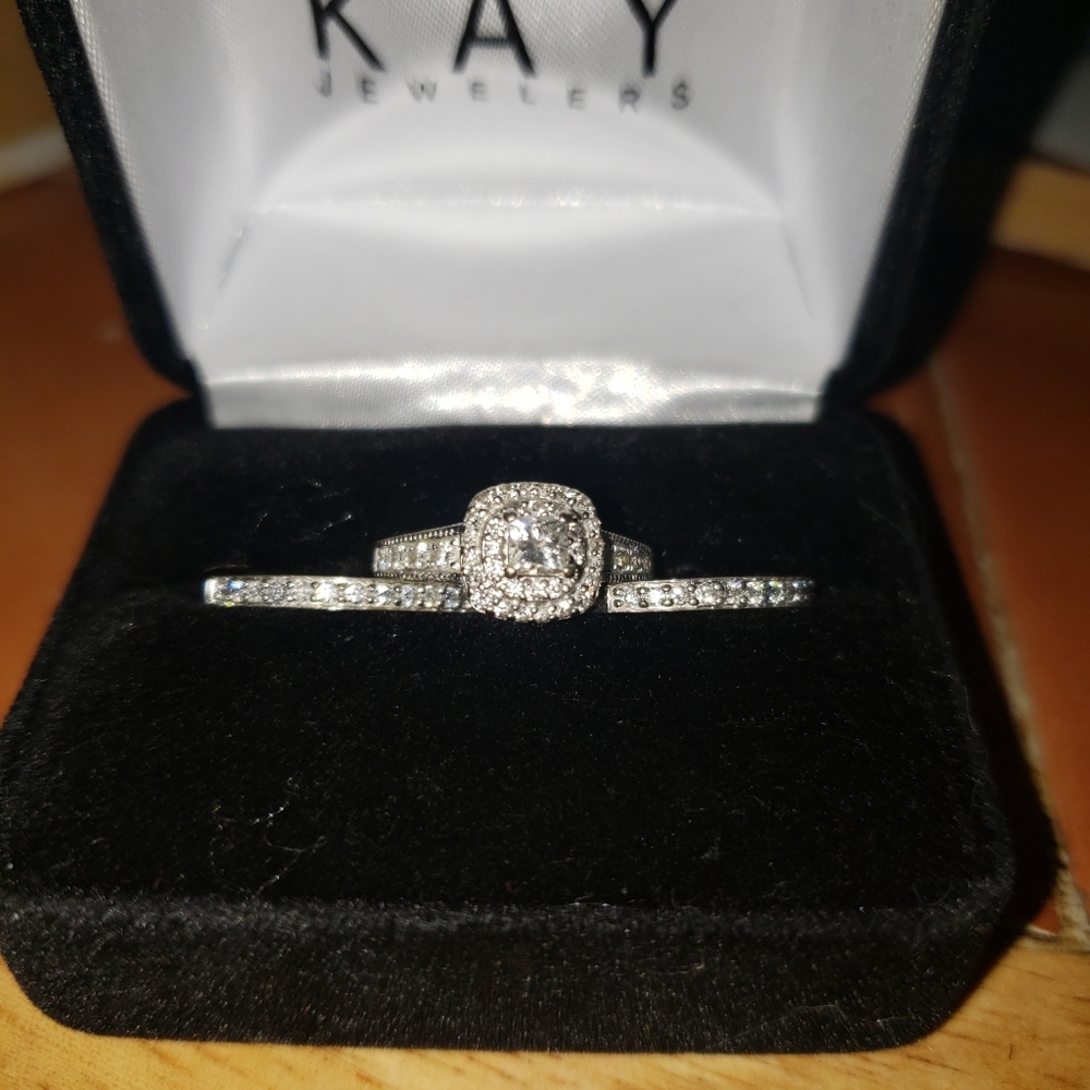 3 piece wedding ring set
